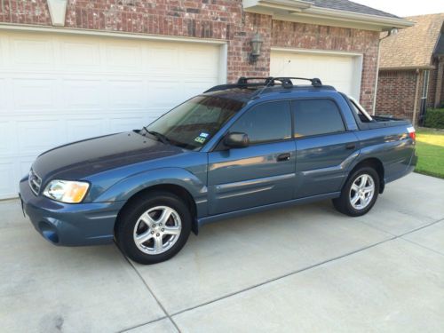 2006 subaru baja sport crew cab pickup 4-door 2.5l blue awd rare