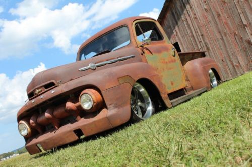 1952 ford f-100 rat rod pickup,resto mod, 350ci,700r4,pdb,ps,patina,20s