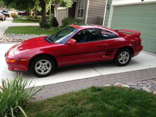 1991 toyota mr2 turbo red 100% oem, original, very good condition, new clutch