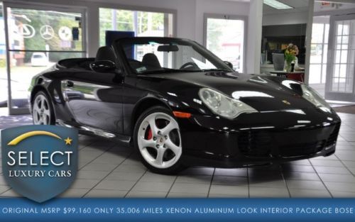 Beautiful carrera 4s cabriolet sport &amp; htd seats bose black on black 35k miles