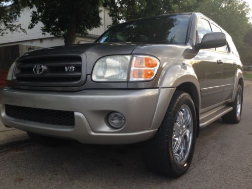 2003 toyota sequoia sr5 - leather - 20 inch wheels - dual a/c - no reserve