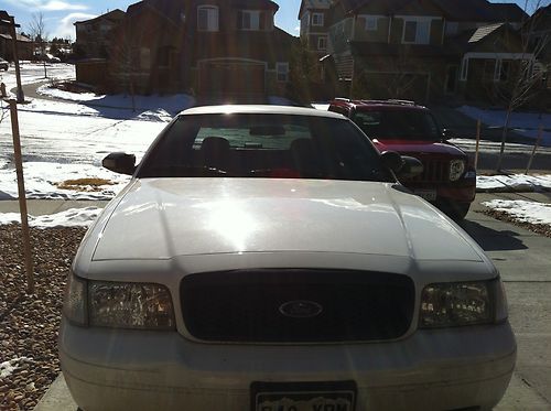2009 crown victoria police interceptor white 66k, awesome cond p71,flex