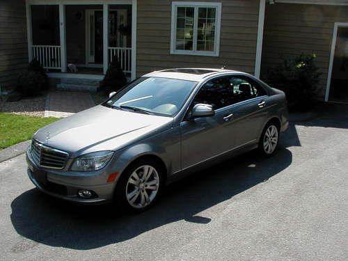 2008 mercedes-benz palladium silver c300, 4-matic,  navigation