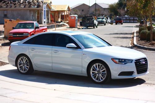 White audi a6 3.0 quattro supercharged 2012 pristine condition 4,971 miles