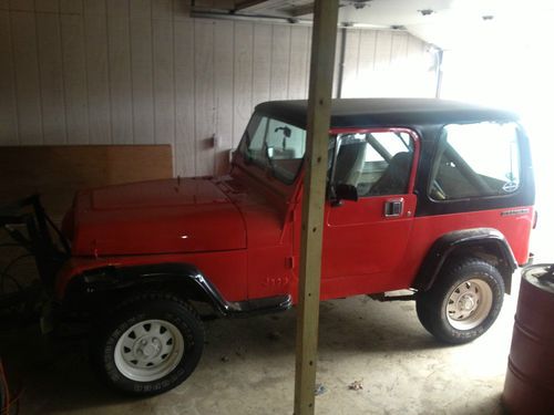 1990 jeep wrangler 4x4 w plow - no reserve