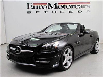 Sport navigation pano convertible black leather certified 13 used slk350 amg cpo