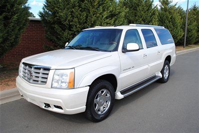 2003 cadillac escalade esv white diamond heated seats nc we take trades ins