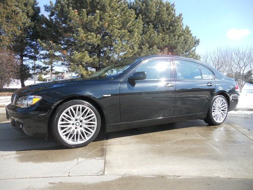 2008 bmw 750li fully loaded leather heated cooled seats black full bmw  warranty