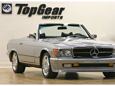 1975 mercedes benz sl silver with black interior excellent condition in and out