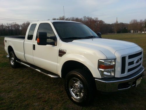 2008 ford f-250 xlt 6.4l diesel automatic 4x4 extended cab long 8' bed *clean*