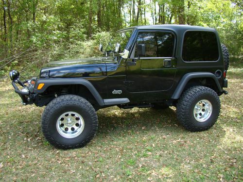 1999 jeep wrangler 4x4 lifted hardtop bikini top warn winch lifter monster