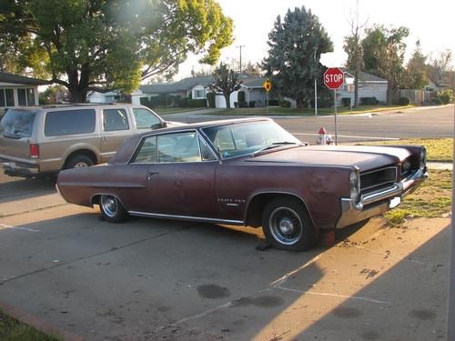 Rebuilt engine at 130k burgundy, automatic 1964 pontiac grandprix