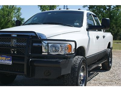 2005 dodge ram 2500 5.9l 4x4 quad cab slt, automatic, xd wheels,ranch hand