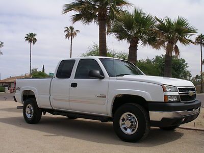 2007 chevy k2500 lt x cab short bed 4x4 duramax diesel extremely clean arizona