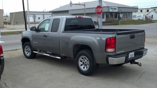 2008 gmc sierra extended cab w/t 4x4 gray 4.8l v8