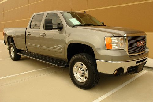 08 gmc sierra 3500hd slt z71 offroad srw crew cab long bed diesel 4wd navigation