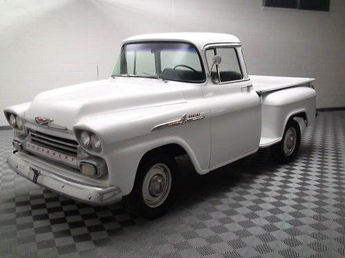 1958 chevrolet apache rare big window short bed restored &amp; very clean