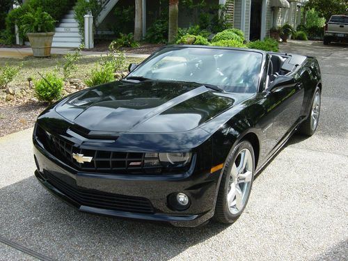 2011 chevrolet camaro convertible 2ss rs 20" wheels hurst shifter 125 miles