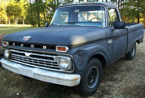 1965 ford f-100 custom cab short wheel base great restoration project no reserve