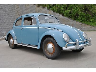 1958 all original vw beetle survivor no rust matching #'s original knoxvlle car