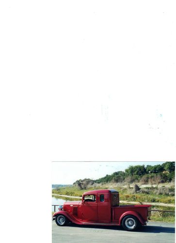 1935 chevy extended cab pick up street rod