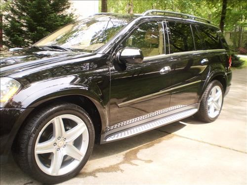 2010 mercedes gl550 obsidian black with cashmere w/amg sport package low miles