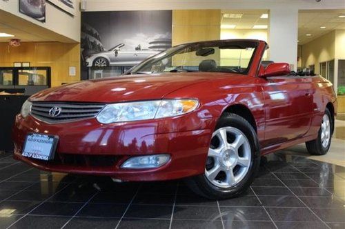 2002 toyota camry solara one owner leather power convertible top