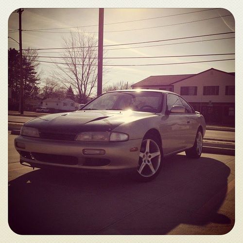 1995 nissan 240sx se s14 5spd ka24de carbon fiber hood, rims, dvd player