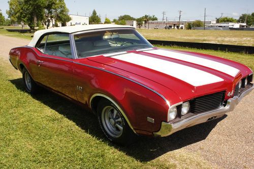 Oldsmobile 442 - 1969 convertible w/ 400, auto trans, red &amp; white, #'s match