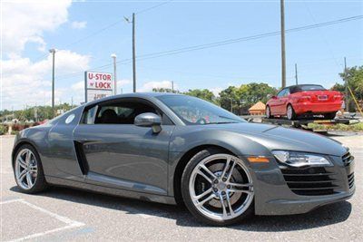 2010 gray audi r8 quattro 2door coupe automatic