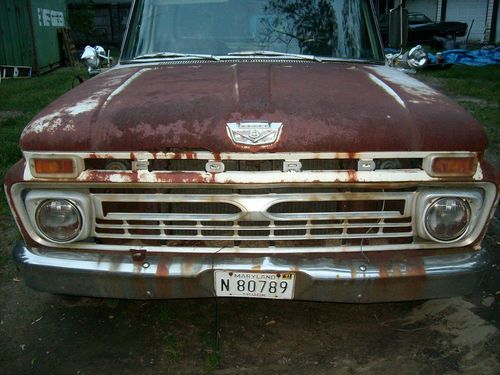 1965 ford f100 pickup.  truck is a uniquely equipped custom cab 1/2 ton truck