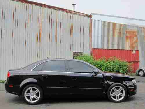 AUDI A4 2007 REPAIRABLE SALVAGE IMMACULATE 2.0 TURBO QUATTRO BLACK, US $7,500.00, image 5