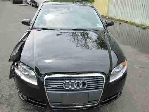 AUDI A4 2007 REPAIRABLE SALVAGE IMMACULATE 2.0 TURBO QUATTRO BLACK, US $7,500.00, image 16