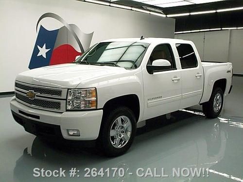 2013 chevy silverado ltz crew 4x4 heated leather 1k mi! texas direct auto