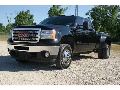 2012 gmc sierra 3500 crew cab 4x4 duramaxx, slt,lwb dually,leather, clean