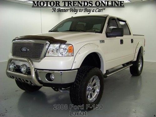 4x4 lariat **lifted** dual dvd rearcam xd wheels brush guard 2008 ford f150 70k