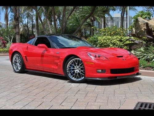 2010 chevrolet*no reserve* corvette zr1 red only 9k 3zr pkg 6speed carbon chrome