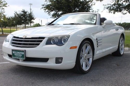 2005 chrysler crossfire limited convertible alabaster white, one-owner!