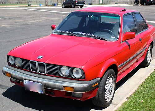 1988 bmw 325ix, 2-door coupe, 2.5l, red, black leather, 248,068k, vintage