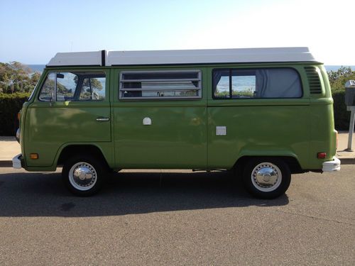 1978 vw camper van bus original upholstery pop top manual campmobile