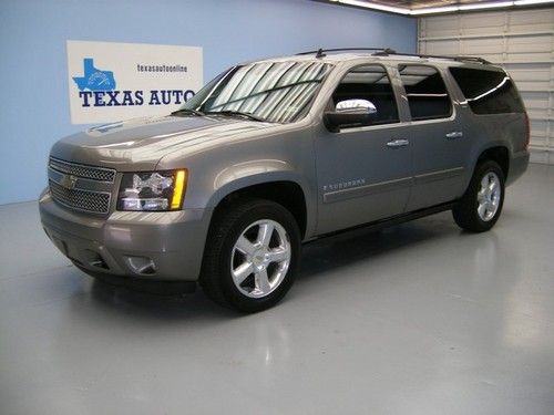 We finance!!!  2008 chevrolet suburban ltz flex fuel roof nav rcam 3rd row 1 own