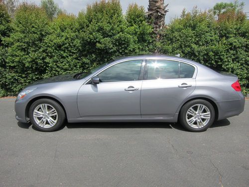 2010 g37 no reserve infiniti 4dr leather/bose/heat/camera/sensors/moon/rebuilt