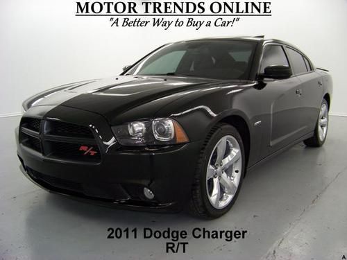 Rt r/t hemi 5.7 navigation rearcam sunroof htd ac seats 2011 dodge charger 18k