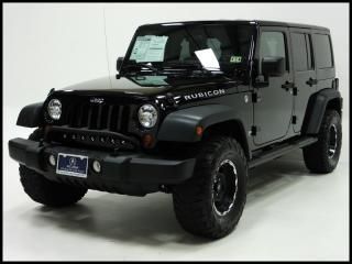 2011 jeep wrangler unlimited rubicon 4wd 6 speed manual black wheels low miles