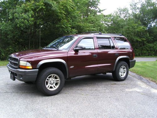 2002 dodge durango sxt 4x4 4.7l v8 clean runs well no reserve 3 day auction!