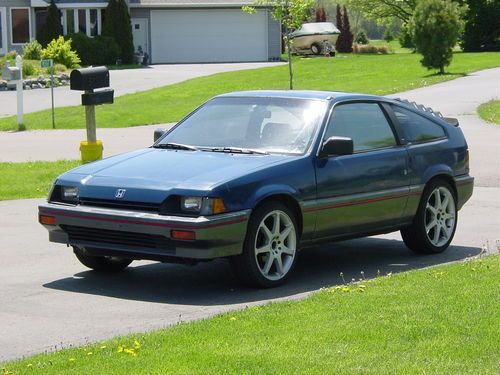 1985 HONDA CRX Si 5 SPEED 1st GEN LOUVERS PODS QUICK FUEL INJECTED NO RESER...