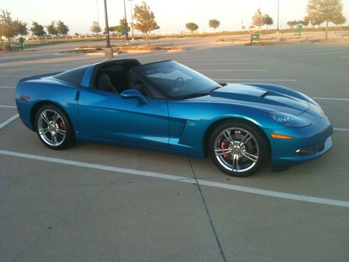 2008 chevrolet corvette base coupe 2-door 6.2l jet stream blue