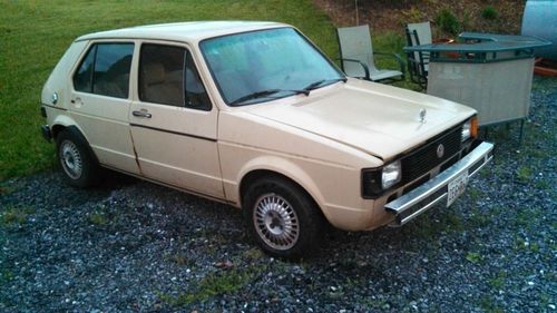 1983 volkswagon rabbit c 1.6 diesel 4 door