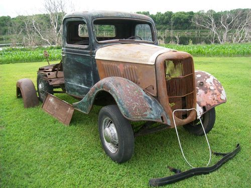 1935 ford flathead pickup project rat rod hot rod street rod restoration $$$$$$