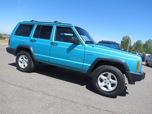 1998 jeep cherokee sport 4x4 4.0 6cyl automatic nice shape runs great carfaxcert